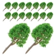 thumbnail image 5 of KAKOWELY 20pcs 1:150 Model Trees Train Scenery Landscape N Scale (Green),2.95"X1.57"X1.57", 5 of 5