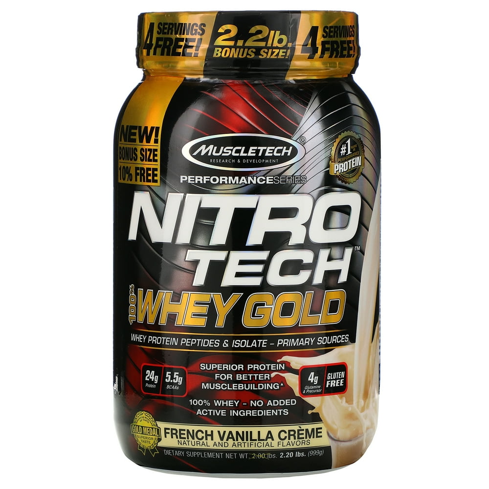 Muscletech Products NitroTech Performance Series 100 Whey Gold