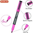 thumbnail image 5 of Dry Erase Markers, Shuttle Art 32 Pack 16 Colors Magnetic Whiteboard Markers with Erase,Fine Point Dry Erase Markers For Writing on Whiteboards, Dry-Erase Boards,Mirrors for Office, 5 of 8