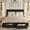 Black, variant on Upholstered Storage Bed Frame with 2 Footboard Drawers, Vertical Channel Headboard, No Box Spring Needed