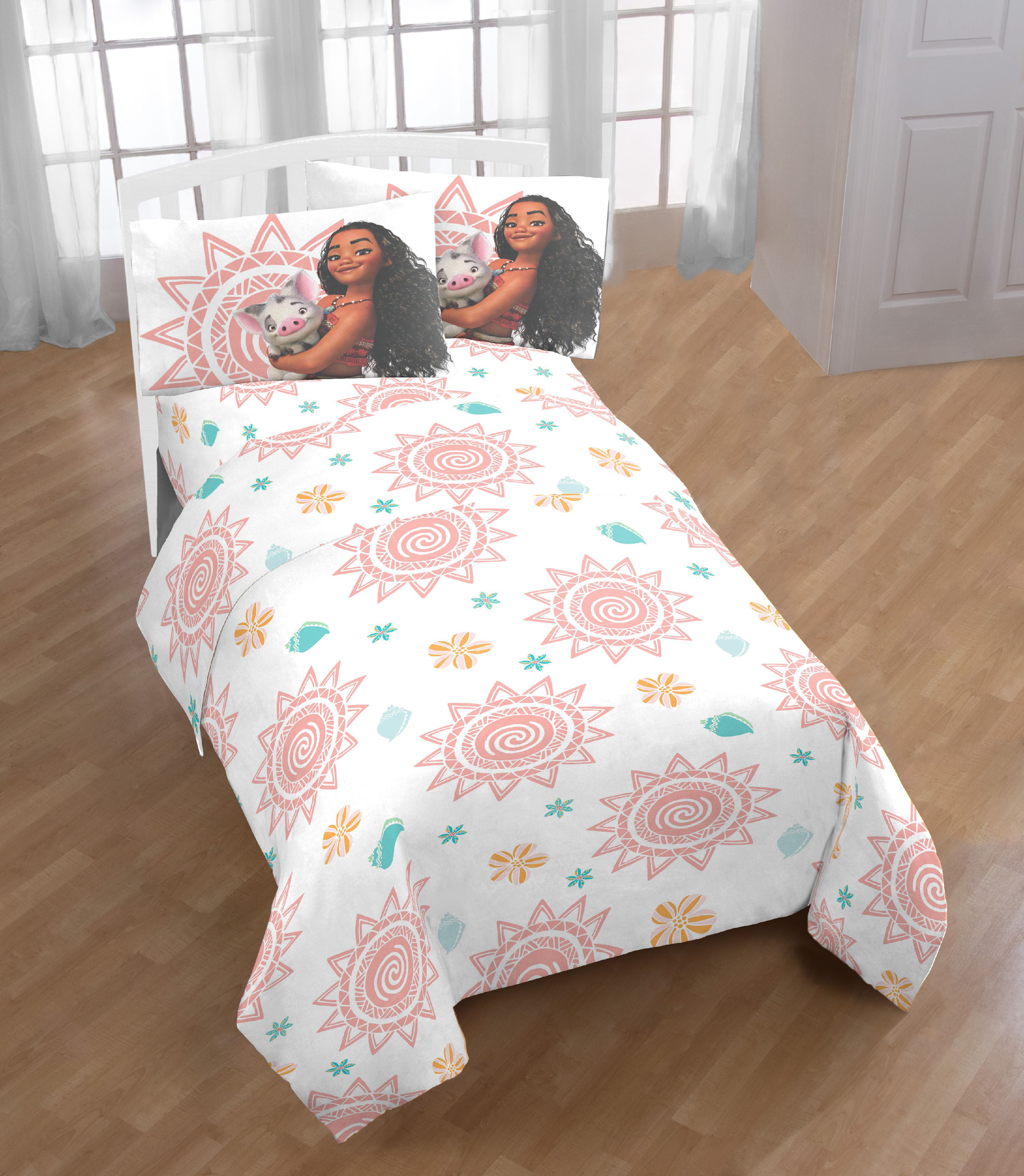Moana Sheet Set Twin Size Bed Kids Girl Toddler 3 Piece Disney Soft Gift New 