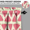 thumbnail image 5 of Tropical Watermelon Kitchen Curtains Set with Summer Fruit Pattern, Cute Sunshine and Beach Theme Tier and Valance, Fresh Aesthetic Drapes for Summer Party Kitchen Decor, 5 of 6