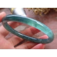 thumbnail image 3 of Certified Icy Green Burma 100% Natural A JADE Jadeite Circle Bangle Bracelet 58 mm 660155 TN, 3 of 13