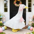 thumbnail image 5 of Naittoop Easter Bunny Goose Outfit Goose Clothes Porch Goose Outfit Lawn Goose Clothing for 23" Cement or Plastic Goose Outfit for Spring Easter's Day Outdoor Patio Yard Lawn Art Decor White, 5 of 5