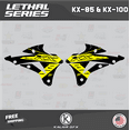 thumbnail image 3 of Kalair GFX Graphics Kit for Kawasaki KX100 (2014-2021) Lethal Series, 3 of 5