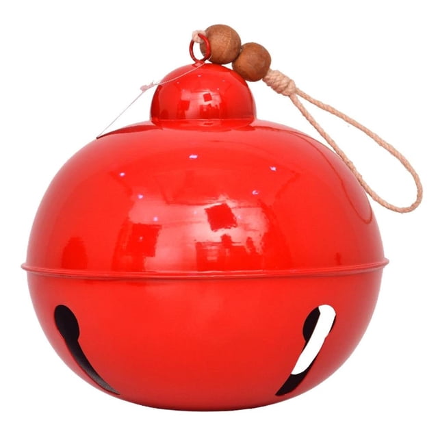 Esferas Holiday Time en Forma de Campana Metálic 25.4 cm Roja