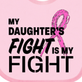 thumbnail image 4 of Inktastic My Daughters Fight is my Fight- breast cancer awareness Boys or Girls Baby Bib, 4 of 4