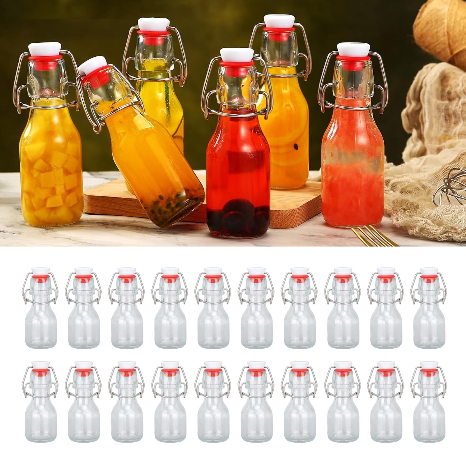 Juntas De Silicona Para Botellas Grolsch - 25 Unidades | Rojo | Cerveza