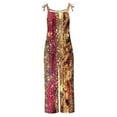thumbnail image 4 of Jinhomg Fashion Holiday Jumpsuits for Women 2025 Novelty Funny Mardi Gras Sequin Print Overalls Casual Comfy Sleeveless Wide Leg Rompers Sales Today Clearance Women Multicolor XXXXXL, 4 of 5
