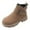 Khaki, variant on Generic Clearance Girls Scrub Boots Shoes Waterproof Leather Short Boots Non Slip Breathable Boots for Casual Soft Comfortable Christmas (5-5.5 Years,Black)