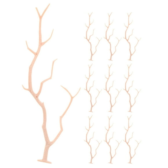 10pcs Fake Tree Branches Simulated Twig Branches Decor Antler Tree Branches Realistic Dried Tree Branches Fake Antler Branches Decorative Twigs