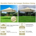 thumbnail image 4 of InstaHibit 10x10Ft Replacement Pop up Canopy Top Sunshade Cover Outdoor Patio, 4 of 12