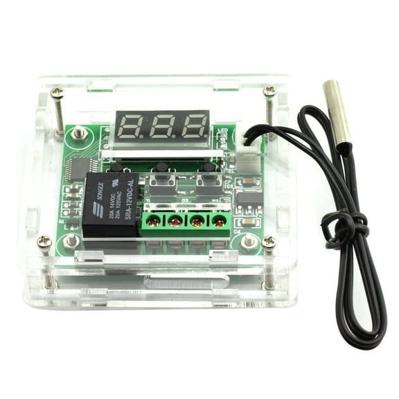 W1209 DC 12V Thermostat Temperature Control Switch Thermometer Controller with Digital LED Display with Case