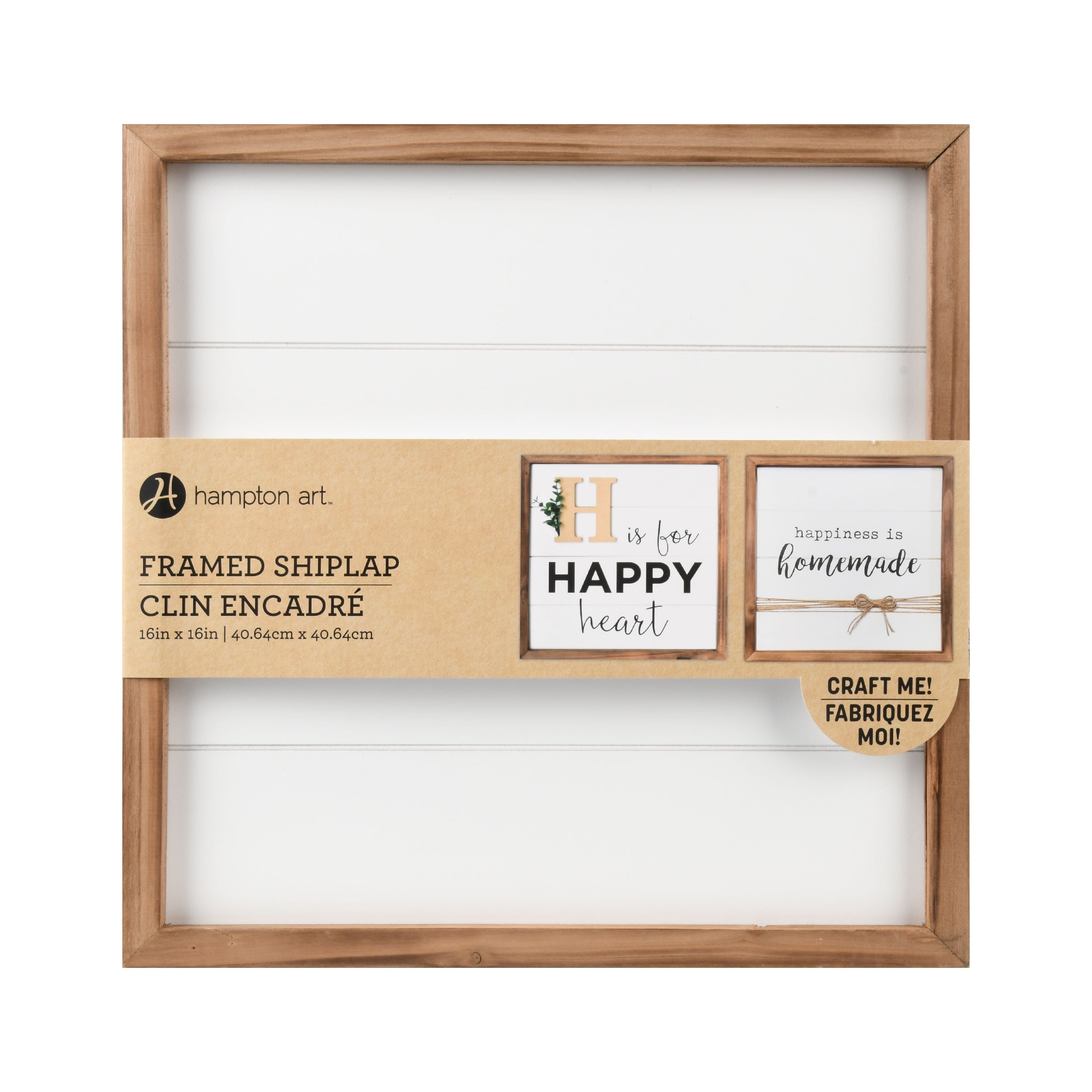 Hampton Art White Form Shiplap - Walmart.com