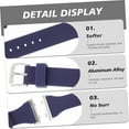 thumbnail image 2 of HUGFEGWE 2pcs Silicone Strap Watch Aluminum Alloy Replaceable CJB91-29570, 2 of 9
