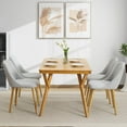 thumbnail image 2 of Sunvasagoo 6-Piece Dining Chair Set, Upholstered Fabric, Oak Legs, Gray, 2 of 9
