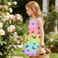 thumbnail image 6 of SGFCWSX Girls Summer Dresses Tie Shoulder Spaghetti Strap Print with Pockets Casual A-Line Kids Daily Dress Multicolor Size 2 Years, 6 of 9