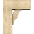 thumbnail image 3 of Ekena Millwork 8"W x 18"D x 22"H Funston Block Rough Sawn Bracket w/ Offset Brace, Douglas Fir, 3 of 25
