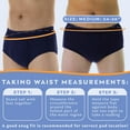 thumbnail image 5 of Wearever Men's Incontinence Underwear Open Fly Washable Briefs, Maximum Absorbency 6-Pack, 5 of 11