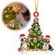 thumbnail image 2 of ELEVENTIME - Adornos colgantes para árbol de Navidad, diseño de perro, para colgar en el árbol de Navidad, manualidades, coleccionables, para fiestas en casa, regalos, liquidación, ofertas de hoy, 2 of 5