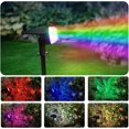 thumbnail image 3 of SHIJIU-Solar Spot Lights Outdoor,RGB Color Changing Solar Spotlight IP65 Waterproof 7 Color Lighting Modes Auto On/Off Landscape Spotlights for Yard Garden Decorations Christmas Tree,2 Pack, 3 of 4