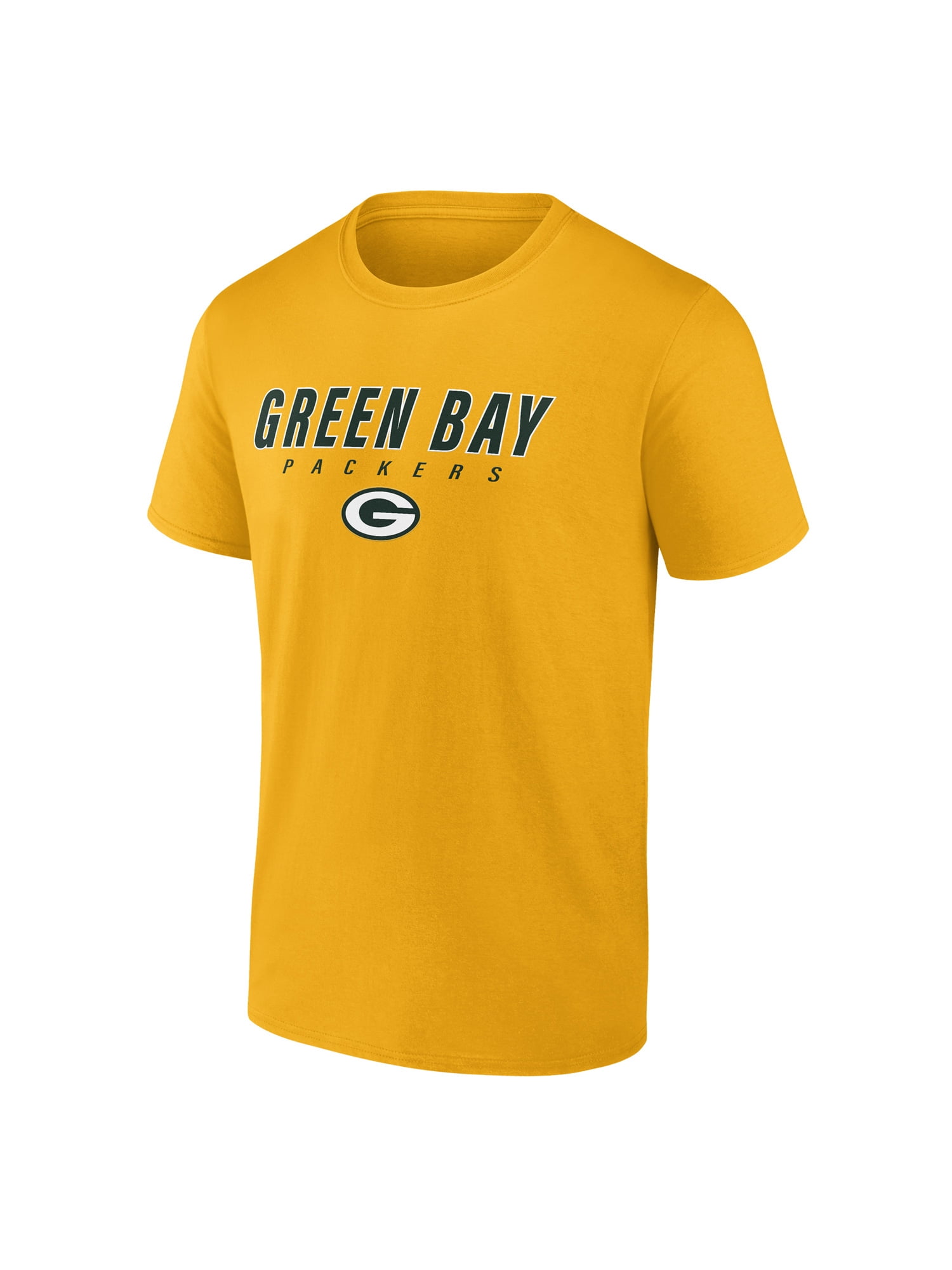 NFL Green Bay Packers Men's Cotton Yellow Short Sleeve T-Shirt