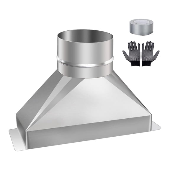 Rustproof 4 Inch Ventilation Adapter for 3.25x10 Microwave Exhaust Installation Tools