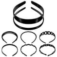 thumbnail image 3 of SHISUYAN 4Pack Plastic Hair Hoop For Women S Hair With Twisted Design Ideal For Daily Use And Sports In Simple Style, 3 of 9