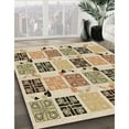 thumbnail image 3 of Ahgly Company Machine Washable Indoor Square Transitional Khaki Gold Area Rugs, 4' Square, 3 of 7