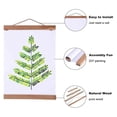 thumbnail image 4 of Modern Magnetic Sawdust Photo Frame DIY Poster Scroll Prints Artwork Hanger Teak Wood 40cm, 4 of 5