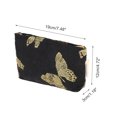 thumbnail image 2 of Unique Bargains 1 Pc Vintage Butterfly Makeup Bag Polyester Black Medium, 2 of 5
