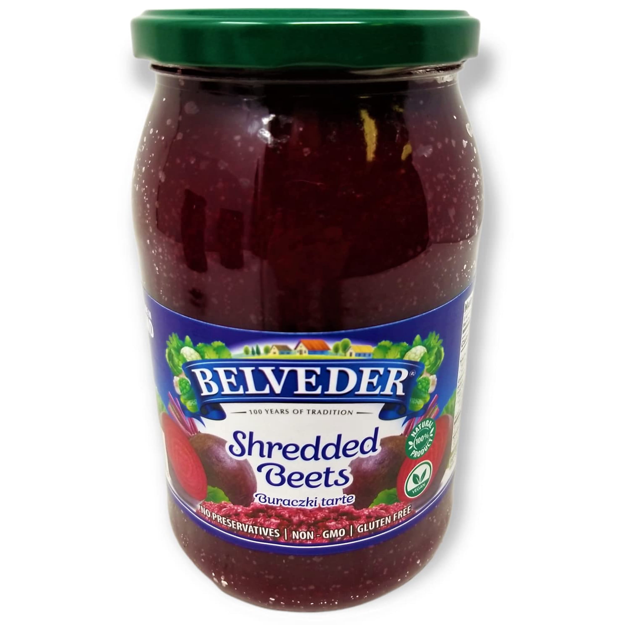 Belveder Shredded Beets 31.74 oz 900g, Vegan, Non-GMO, Gluten-Free Pack of 1