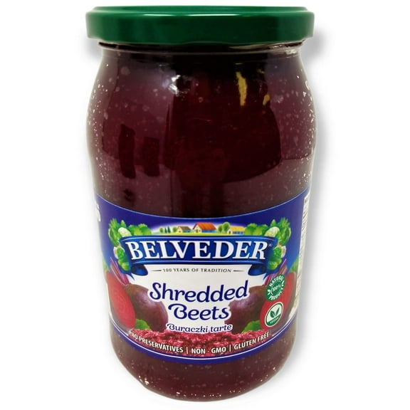 Belveder Shredded Beets 31.74 oz 900g, Vegan, Non-GMO, Gluten-Free Pack of 1