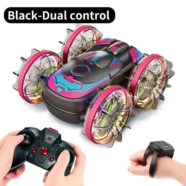 Hlrc23pk Voiture Roulante Joyeuse pour Adultes Voitures à Retournement Voitures Tout-Petits Auto Tamponneuse Télécommande Muscle compatible avec Machines Voitures Voitures de Loisir Voitures et Camions Voitures de Collision pour Garçons Terre Eau Voiture Télécommandée 2.