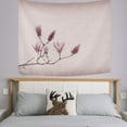thumbnail image 3 of FREEAMG Tapestry Vintage Magnolias Flower Pink Floral Tapestry Wall Hanging Decorative Wall Tapestries Wall Art Wall&nbsp;Blanket&nbsp;Bedding Tapestry for Bedroom Living Room Dorm Home Decor 60"x51", 3 of 7