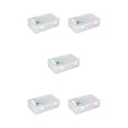 thumbnail image 1 of Caja de hilo de coser Injueey 42 Carretes Contenedor de almacenamiento Suministros Rosa Azul Transparente, 1 of 6