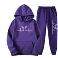 thumbnail image 1 of Ensemble Sweat à Capuche et Pantalon pour Femmes Manches Longues Décontracté pour Sports et Mode, Ensemble de Poids à Main pour Femmes, 1 of 2