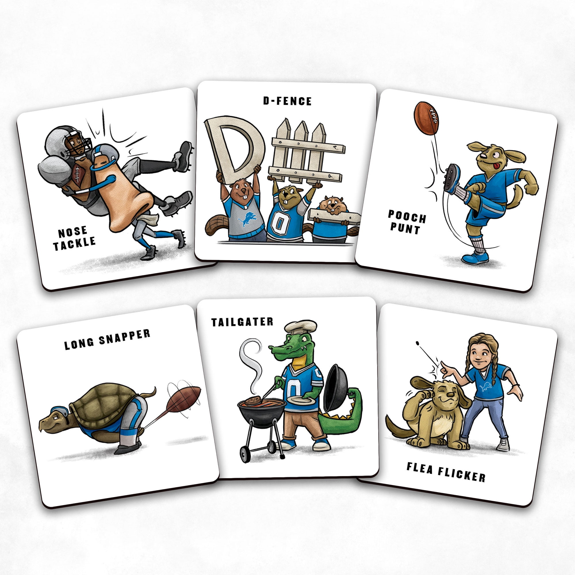 YouTheFan NFL Detroit Lions Memory Match Game