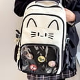 thumbnail image 7 of Hsqqdc Cat Clear Window Nylon Ita Backpack Large Capacity Knapsack Travel Daypack, 7 of 7