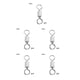 thumbnail image 1 of Eigraketly Conector de pesca, anillo giratorio de pesca de cobre Flexible, rodamiento de bolas ligero, conectores a presión de barril, alta Type2 NO2, 1 of 6