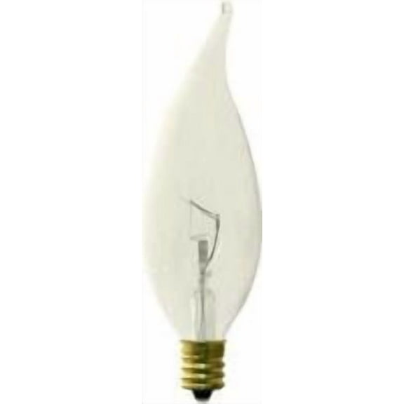 Good Bulb 60W Clear Flame Tip Bulb 230V E12 Candelabra Base Decorative Incandescent Light 6-Pack