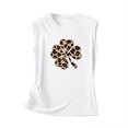 thumbnail image 5 of Camisetas sin mangas para mujer Camisas Verano Correa O Cuello Túnica Sin mangas Estampado acogedor Camisola de playa Trajes Día de San Patricio Pompotops lopia990750, 5 of 5
