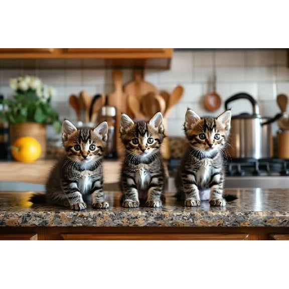 Kittens in The Kitchen, 1000 Piece Jigsaw Puzzle