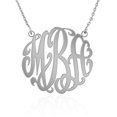 thumbnail image 2 of JOELLE JEWELRY Personalized Name Necklace Monogram Initial Sterling Silver-Customized Pendant with Your Initials, 2 of 2