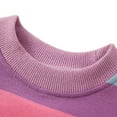 thumbnail image 6 of SYNPOS Toddler Baby Girl Boy Rainbow Stripe Crew Sweatshirt Pullover Tops 1-6Y, 6 of 11