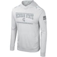 thumbnail image 2 of Men's Colosseum Gray Michigan State Spartans OHT Military Appreciation Long Sleeve Hoodie T-Shirt, 2 of 3