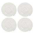 thumbnail image 1 of 4 Pcs Manteles Individuales Redondos Trenzados, 7.9" Manteles Tejidos para Mesa de Cocina para Decoración de Granja (Blanco), 1 of 7