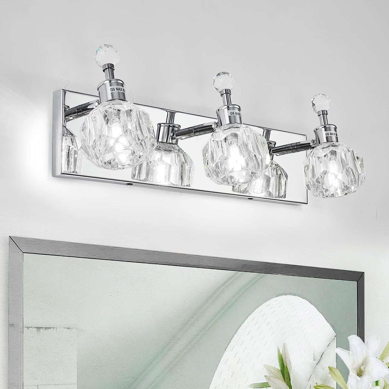 ZXNYH 4Lights Bathroom Light Fixtures Over Mirror Bathroom Vanity