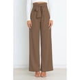 thumbnail image 1 of Pantalones largos de pierna, pantalones cómodos de pierna ancha y larga para mujer, pantalones con lazo en la cintura, instalación sin esfuerzo, 1 of 8