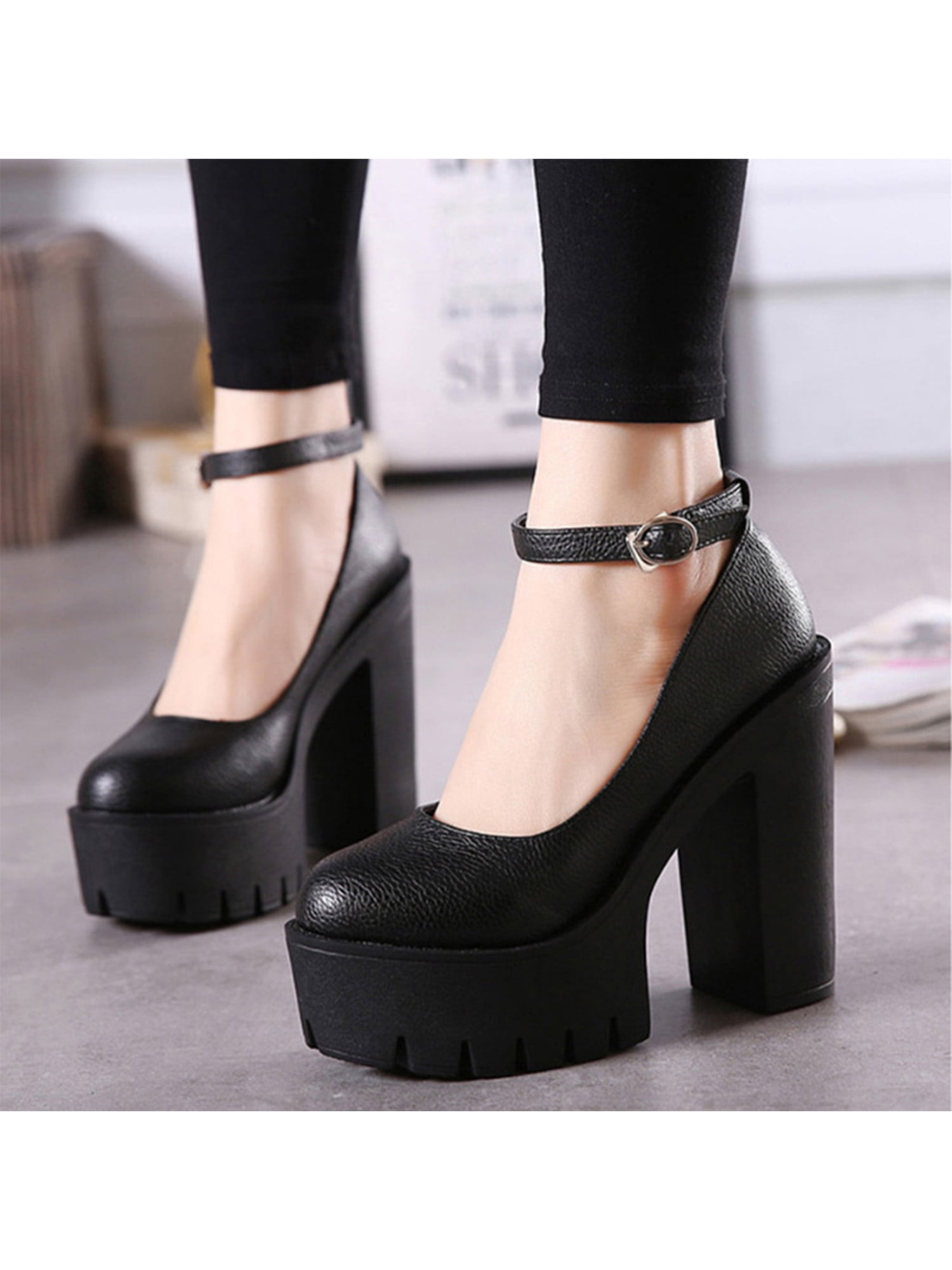 Fashion Women's High Heels Breathable Lace-up Shoes Casua Sandals Silver High  Heel Shoes for Wedding for Women Womens Size 8 Black High Heels -  Walmart.com